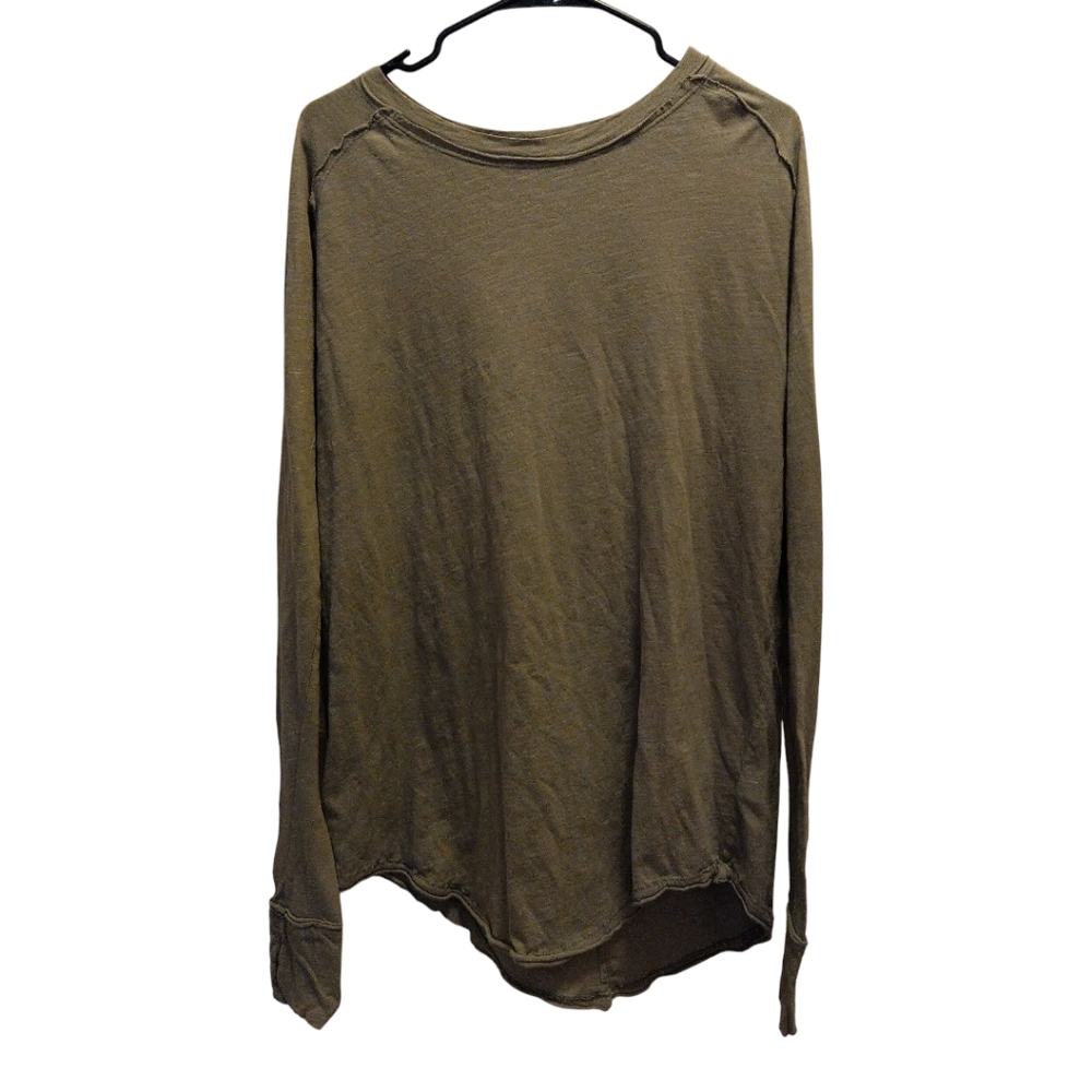 We The Free Green Long Sleeve Top